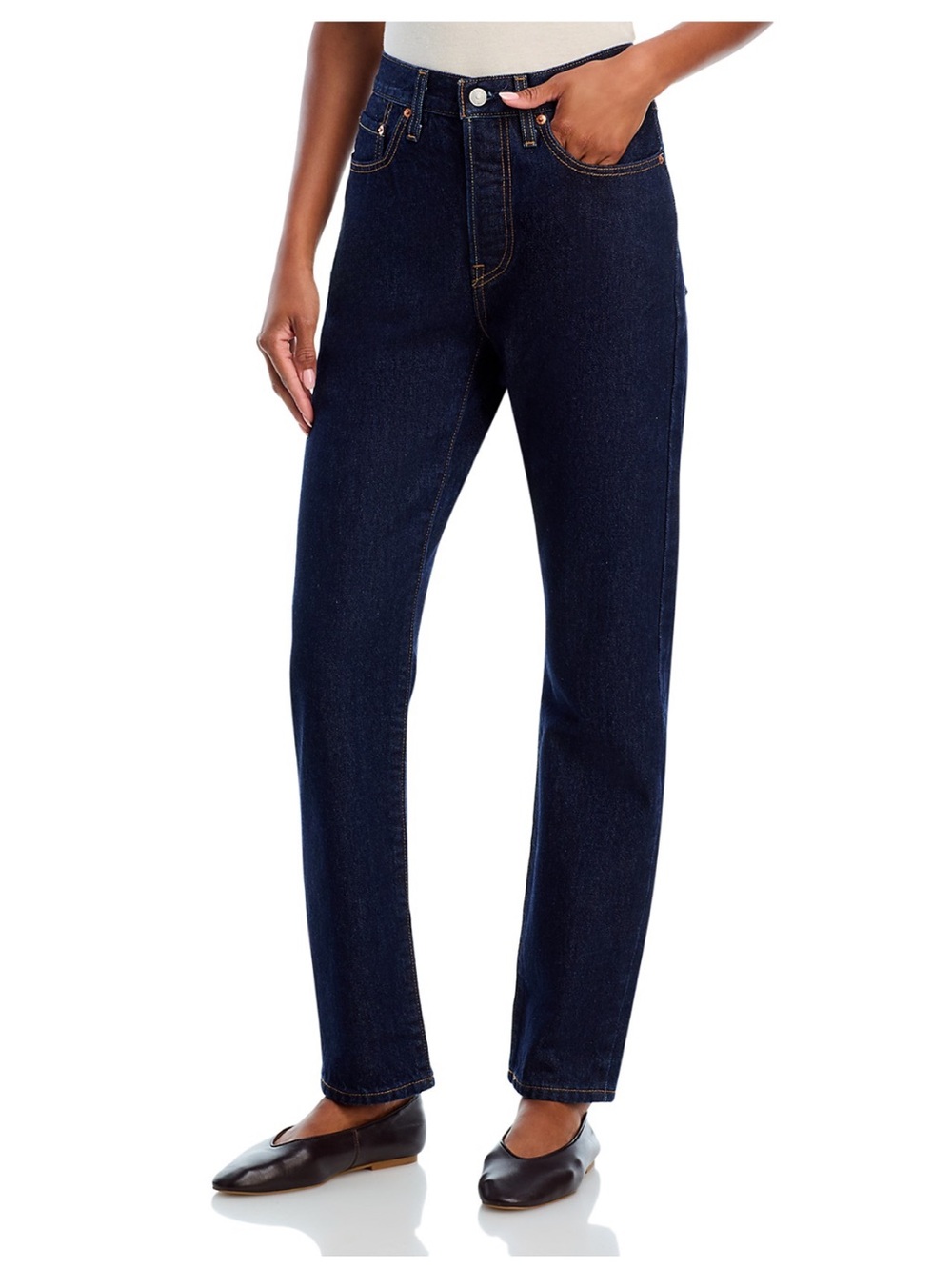 Levi’s 501 High Rise Straight Jeans in Deep Breath - size 26
